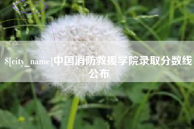 新昌中国消防救援学院录取分数线公布