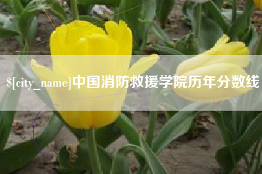 新昌中国消防救援学院历年分数线
