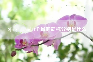 新昌34个省的简称分别是什么