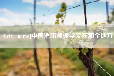 新昌中国消防救援学院在那个地方