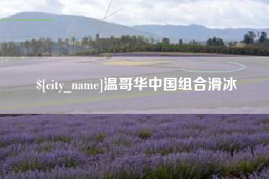 新昌温哥华中国组合滑冰