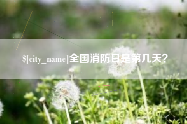 新昌全国消防日是第几天？