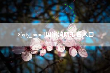 新昌国家消防报名入口