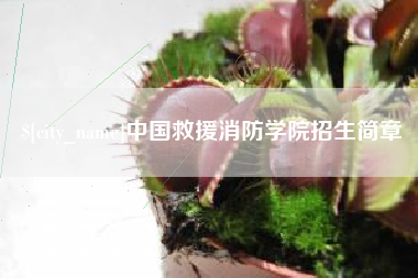 新昌中国救援消防学院招生简章