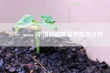 新昌中国消防救援学院录分线
