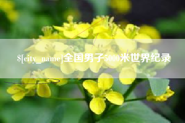 新昌全国男子5000米世界纪录