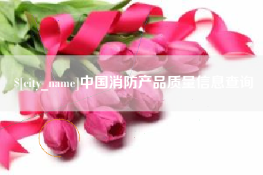 新昌中国消防产品质量信息查询