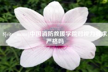 新昌中国消防救援学院对视力要求严格吗