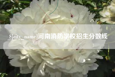 新昌河南消防学校招生分数线