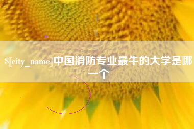 新昌中国消防专业最牛的大学是哪一个