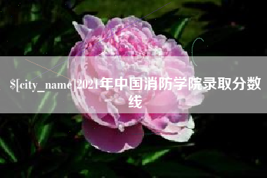 新昌2021年中国消防学院录取分数线
