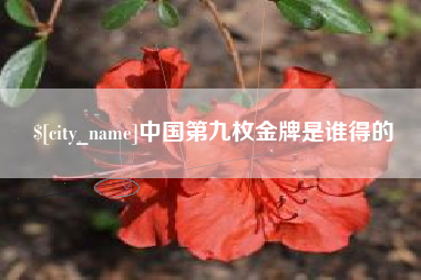新昌中国第九枚金牌是谁得的
