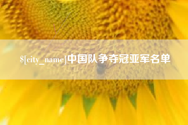 新昌中国队争夺冠亚军名单