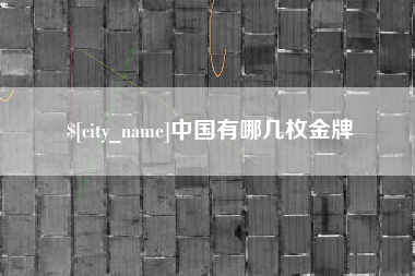 新昌中国有哪几枚金牌