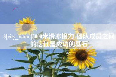 新昌5000米滑冰接力-团队成员之间的信任是成功的基石