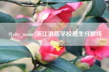 新昌浙江消防学校招生分数线