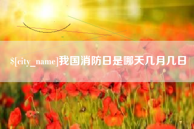 新昌我国消防日是哪天几月几日