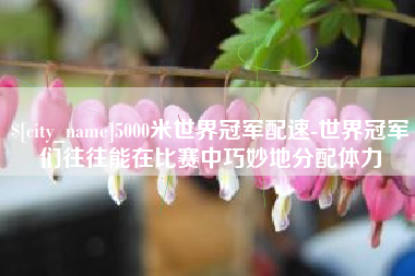 新昌5000米世界冠军配速-世界冠军们往往能在比赛中巧妙地分配体力
