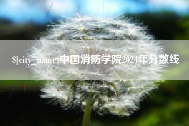 新昌中国消防学院2024年分数线