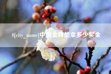 新昌中国金牌能拿多少奖金