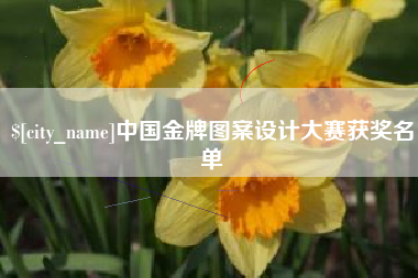 新昌中国金牌图案设计大赛获奖名单