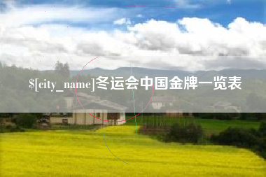 新昌冬运会中国金牌一览表